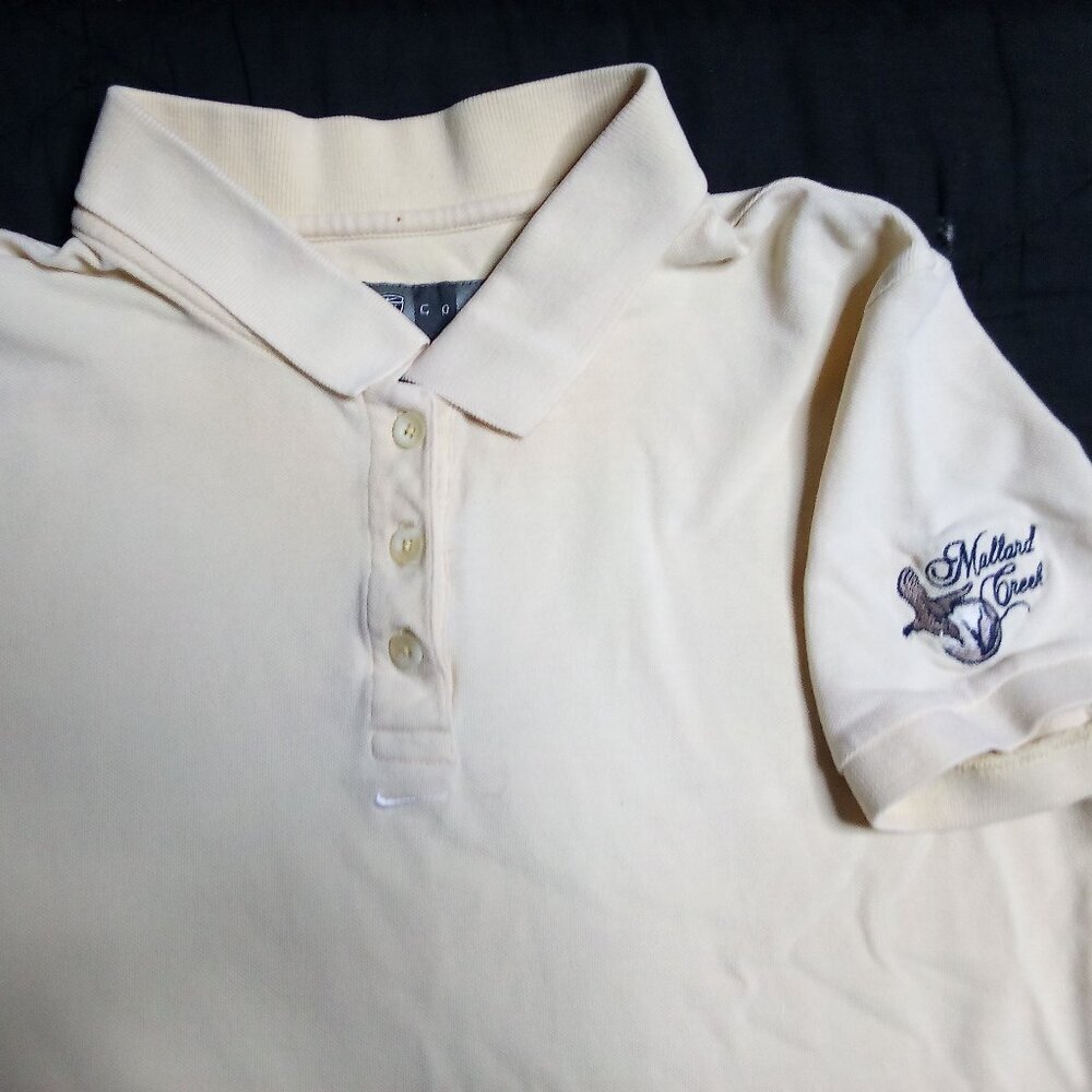 Vintage Nike Golf Mallard Creek Polo Shirt Mid Swoosh Travis Scott